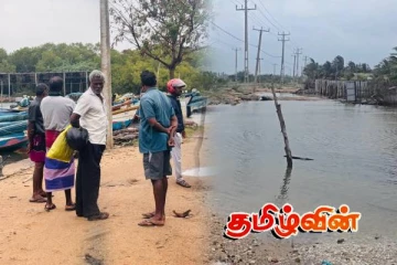 மன்னாரில் கடற்கரையோர பிரதேசங்களில் உள்வாங்கப்படும் கடல் நீர்!