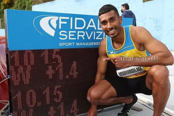 100 மீட்டர் ஓட்டப் பந்தயத்தில் புதிய சாதனைப் படைத்த இலங்கை வீரர்: யார் அவர்? | Yupun Abeykoon