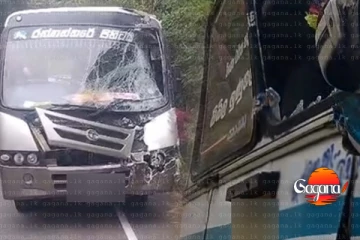 බස්රථ දෙකක් හා ලොරි රථයක් ගැටී බිහිසුණු අනතුරක් - 20ට තුවාල