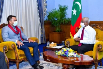 மாலைதீவு ஜனாதிபதியை சந்தித்த நாமல் ராஜபக்ச