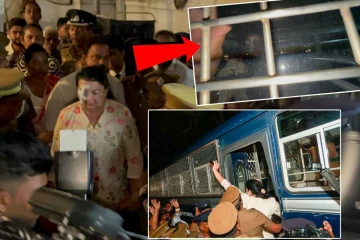 கைகளை அசைத்தபடி சிறை வாகனத்தில் ஏறிய ஷிரந்தி! கதறி அழுத ஆதரவாளர்கள்