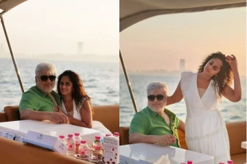 நெருக்கமாக அணைத்தபடி ரொமான்டிக் புகைப்படங்களை வெளியிட்ட அஜித்- ஷாலினி