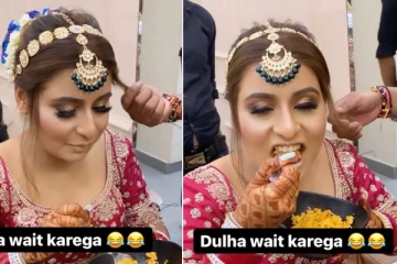 மாப்பிள்ளையை வெயிட் பண்ண சொல்லுங்க... நமக்கு சோறுதான் முக்கியம்– வைரலாகும் வீடியோ