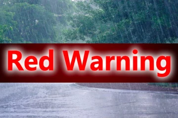 நாட்டின் சில பகுதிகளுக்கு சிவப்பு அறிவித்தல் : நீடிக்கப்பட்ட அபாய எச்சரிக்கை