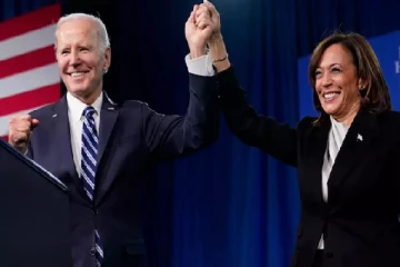 அமெரிக்க அதிபர் தேர்தல் : பைடனை பின் தள்ளிய கமலா ஹாரிஸ்