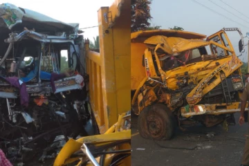 15 දෙනෙකු රෝහලට යැවූ බිහිසුණු බස් රථ අනතුර - (PHOTOS)