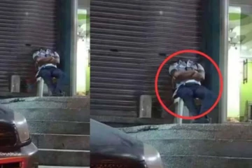 தலை இல்லாமல் காவலுக்கு இருந்த காவலாளி... இணையத்தை அலற வைத்த புகைப்படம்