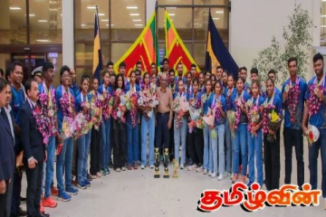 தெற்காசிய தடகள சாம்பியன்ஷிப்பில் இரண்டாம் இடம்: இலங்கை அணிக்கு வரவேற்பு