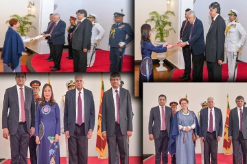 ஜனாதிபதியிடம் நற்சான்றிதழ்களை கையளித்த இலங்கைக்கு புதிதாக நியமனம் பெற்ற தூதுவர்கள்