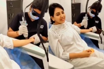 பாவனிக்கு திடீர் சிகிச்சை..மருத்துவ மனையில் இருந்து லீக்கான புகைப்படம்! லேசர் சிகிச்சையா?