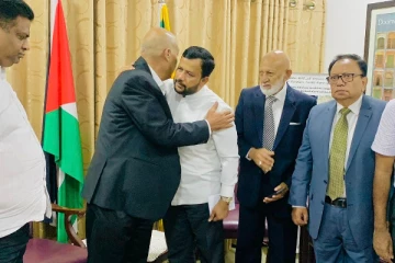 பாலஸ்தீன தூதுவரிடம் கவலை தெரிவித்த ரிஷாட் பதியுதீன் (Photos)