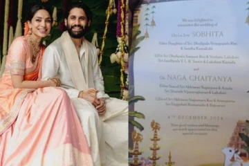 நாக சைதன்யா- சோபிதா துலிபாலாவின் திருமண அழைப்பிதழ்.., திருமணம் எப்போது தெரியுமா ?