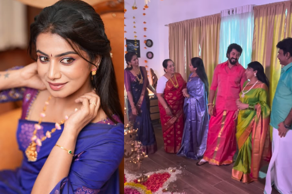 எதிர்நீச்சல் சீரியல் குடும்பமாக எப்படி தீபாவளி கொண்டாடியுள்ளார்கள் பாருங்க.. இதோ | Ethirneechal Serial Family Diwali Celebration