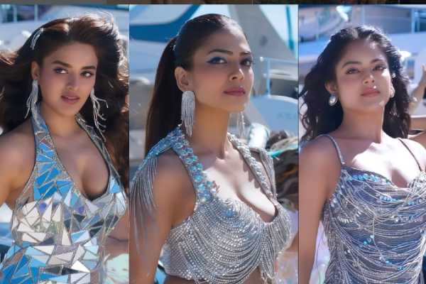 சேலையில் கிளாமர் லுக்கில் எடுத்த போட்டோஷூட்!! தி ராஜா சாப் நாயகி நிதி அகர்வால்... | The Raaja Saab Actress Nidhhi Agerwal Photoshoot