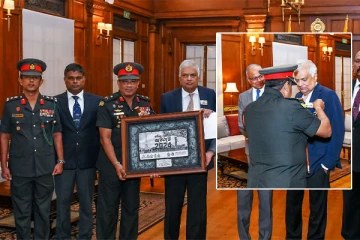 தேசிய படைவீரர்கள் நினைவுக் கொடி ஜனாதிபதிக்கு அணிவிக்கப்பட்டது