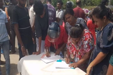 அனோஜனின் விடுதலைக்காக கையெழுத்து சேகரிப்பு