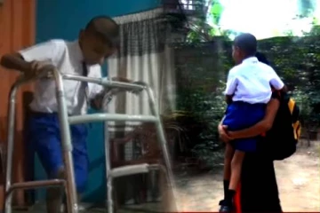 என்னால் நடக்க முடியாதது எனது கல்விக்கு தடையாக இல்லை! மாணவனின் உறுக்கமான பதிவு(Photos)