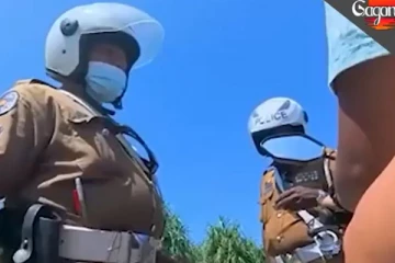 සුද්දව රවට්ටලා දත ගලවන්න හැදූ පොලිසියේ රෙදි ගැලවුණු හැටි. (VIDEO)