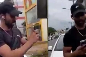 පරුෂ වචනයෙන් බනිමින්, වීඩියෝ කරමින්, පොලීසියට තර්ජනය කළ පුද්ගලයා..(VIDEO)