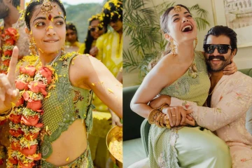 ராஷ்மிகா மந்தனா வெளியிட்ட ஹல்தி புகைப்படங்கள்.. இணையத்தில் படுவைரல்