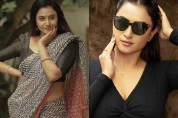 மாடர்ன் டிரஸ் - சேலை லுக்னு கலக்கும் சீரியல் நடிகை ஜனனி அசோக்...