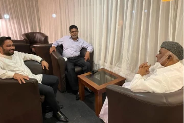 முஸ்லிம்களின் அரசியல் அபிலாசைகள் தொடர்பில் இந்திய யூனியன் முஸ்லிம் லீக் தலைவரிடம் எடுத்துரைப்பு! (படங்கள்)