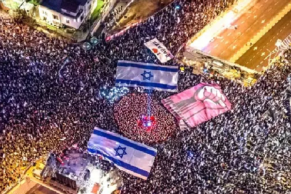 நீதித்துறையின் அதிகாரத்தை பறிக்காதீர்கள் இஸ்ரேலில் வெடித்த வன்முறை .. பதட்டத்தில் பிரதமர் | Israel Witnesses One Of Its Largest Ever Protests