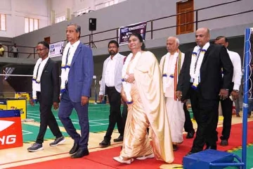 உலக தமிழ் பூப்பந்தாட்டப்போட்டியில் வடக்கு மாகாண ஆளுநர் பங்கேற்பு