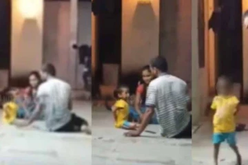 3 வயது மகனை கொடூரமாக அடிக்கும் தந்தை: ரசித்து பார்த்த மனைவி - அதிர்ச்சி வீடியோ