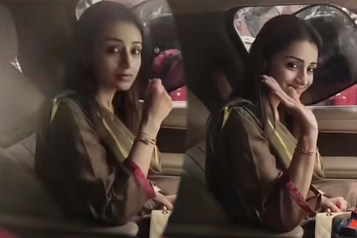 விஜய் வீட்டிலிருந்து கிளம்பிய த்ரிஷா... காட்டிய செய்கை தான் ஹைலைட் | Trisha Sign When Walkout Of Vijay House