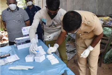 ஓட்டமாவடியில் 111 பேருக்கு அன்டிஜன் பரிசோதனை - இருவருக்கு தொற்று உறுதி