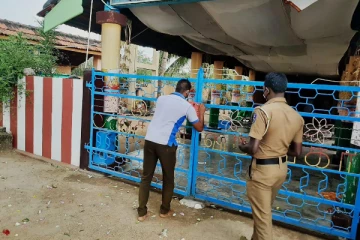 முல்லைத்தீவில்  தனிமைப்படுத்தப்பட்ட  பிள்ளையார்!