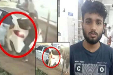 காரில் சாய்ந்த 6 வயது சிறுவன்! எட்டி உதைத்த இளைஞரின் பகீர் காட்சி