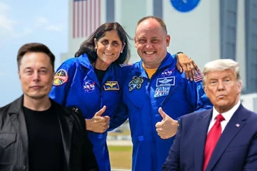 விண்வெளியில் சிக்கியுள்ள சுனிதா வில்லியம்ஸ், வில்மோர்., எலான் மஸ்க்கிடம் ட்ரம்ப் கோரிக்கை