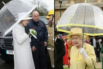 தன் குடையைத் தானே பிடித்துக்கொள்ளும் பிரித்தானிய மகாராணியார்: இரகசியம் இதுதானாம்!