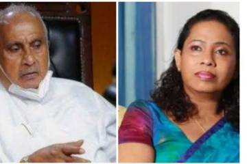 අමාත්‍යවරයෙකු සහ අමාත්‍යවරියකු නව අමාත්‍ය ධුරවල දිවුරුම් දෙයි.