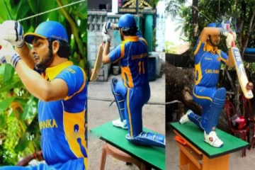 கிரிக்கெட் வீரர் சங்கக்காரவின் சிலையை வடித்தவர் இவரா!