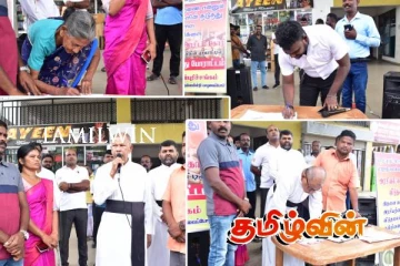 மன்னாரில் அரசியல் கைதிகளின் விடுதலையை வலியுறுத்தி கையெழுத்துப் போராட்டம்