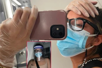 நடுவானில் கொரோனா உறுதி; மற்றவர்களை பாதிக்ககூடது என்பதற்காக   பெண் பயணியின்  செயல்!