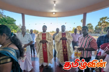 யாழ். வடமராட்சி கிழக்கு தாழையடி அந்தோனியார் ஆலய கொடியேற்றம்