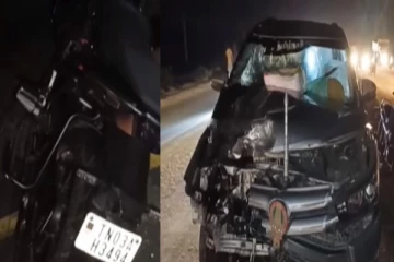 அமைச்சரின் கார் மோதி விபத்து - மனைவியின் கண் முன்னே கணவர் உயிரிழப்பு