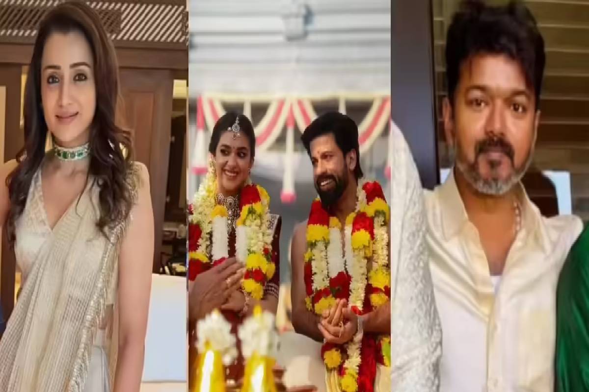 கீர்த்தி சுரேஷ் திருமணத்துக்கு தனி விமானத்தில் சென்ற விஜய்- த்ரிஷா! வைரலாகும் ஆதாரங்கள் | Vijay Trisha Reportedly Travelled Together To Goa கீர்த்தி சுரேஷ் திருமணத்துக்கு தனி விமானத்தில் சென்ற விஜய்- த்ரிஷா! வைரலாகும் ஆதாரங்கள் | Vijay Trisha Reportedly Travelled Together To Goa