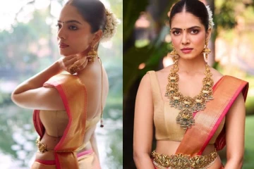 பட்டு சேலை, நகை.. மாளவிகா மோகனன் அழகிய லுக்கில் போட்டோஷூட்