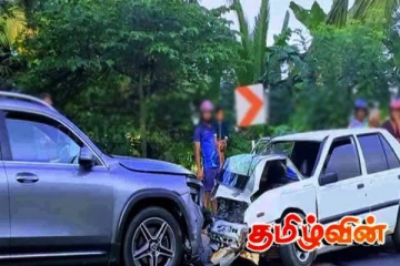 இரண்டு மோட்டார் வாகனங்கள் நேருக்கு நேர் மோதி விபத்து - ஐந்து பேர் வைத்தியசாலையில்....!