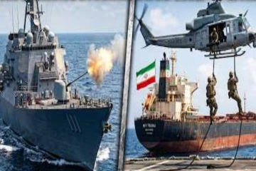 நடுக்கடலில் தீவிரமடையும் பதற்றம்! ஈரானிய நிழற்கப்பற்படையை வழிமறித்த அமெரிக்க உலங்கு வானூர்திகள்