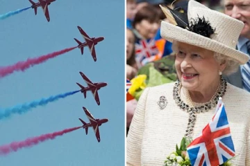 எலிசபெத்  ராணியை வியக்கவைத்த விமானப்படை சாகசம்!