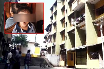 සමගිපුර මහල් නිවාස සංකීර්ණයේ තුන්වන මහලෙන් කුඩා දරුවෙක් පහළට විසි කරයි. (VIDEO)