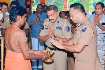 யாழ். பொலிஸ் அத்தியட்சகரின் ஏற்பாட்டில் சிறப்பு பூஜை வழிபாடுகள்!
