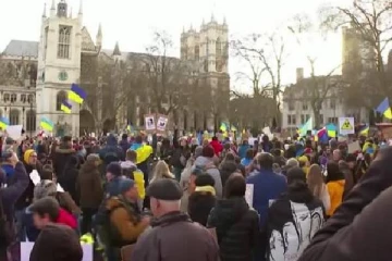 இங்கிலாந்தில்  ஒலித்த உக்ரைன் தேசிய கீதம்!