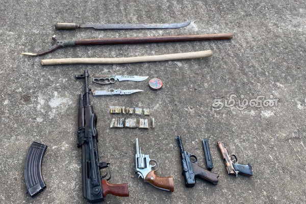 மினுவாங்கொடையில் ஒரு தொகை துப்பாக்கிகள் மீட்பு! | Meet A Number Of Guns In Minuangkoda